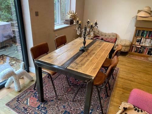 Dining table industrial rustic - industrial,