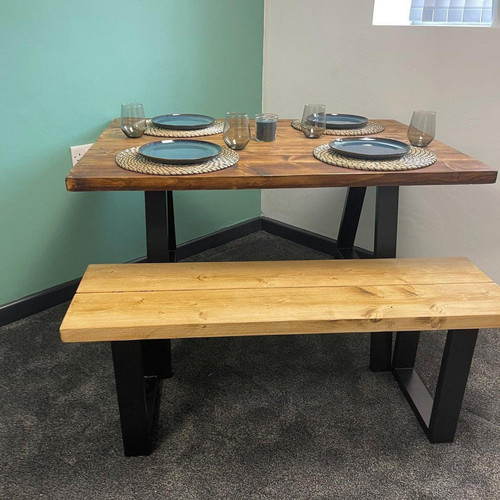 Rustic dining table urban - dining,