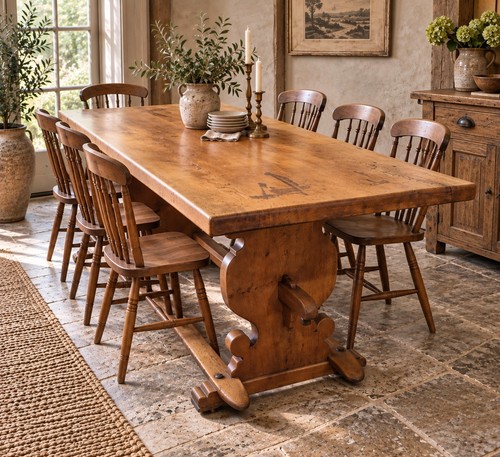 Antique rustic oak - rustic, refectory