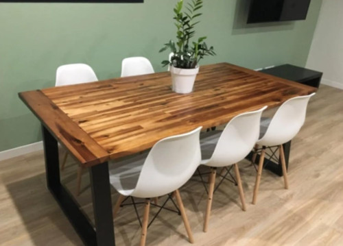 Industrial dining table large - table,