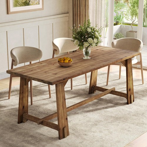 120cm solid wood dining - wood,