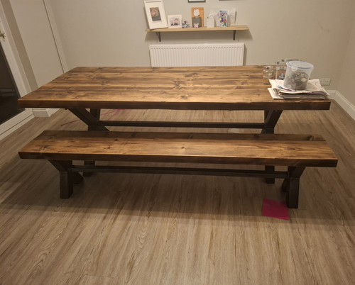 Rustic solid wood - solid, rectangular