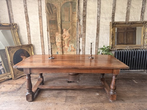 Vintage solid oak large - ,