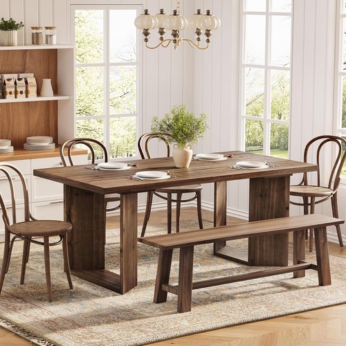 160cm rectangular solid wood - 160cm,