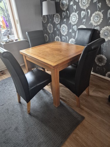 Solid oak brown extendable - brown,