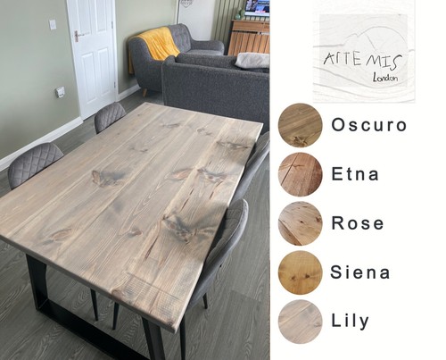 Dining table grey solid - grey, wood