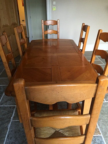 Extending french oak dining - extending,