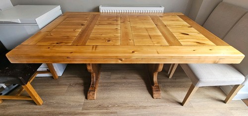 Solid pine dining - solid, table
