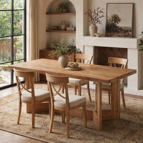 160cm solid wood dining - 160cm,