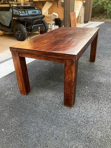 Solid wood dining table - dining,