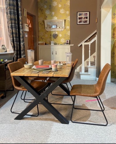 Cross leg dining table - cross,