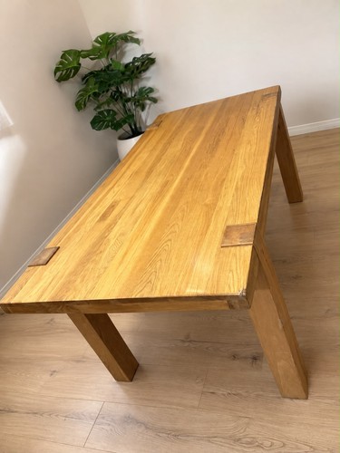 Large solid oak dining - large,