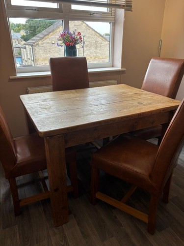Solid oak rustic - rustic, table