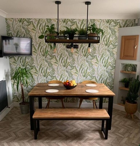 Dining table sets - bench, steel