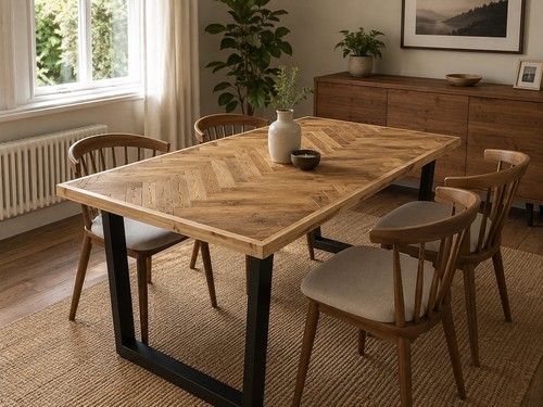 Solid wood rustic - rustic, herringbone