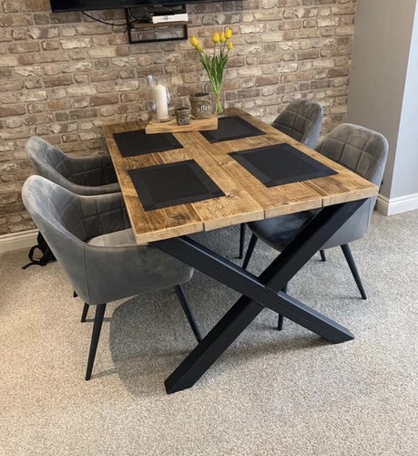 Dining table frame cross - x,