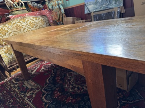Solid oak dining table - oak,