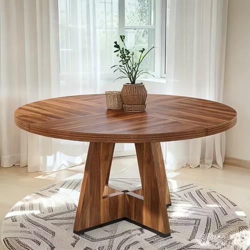 Round dining table brown - 47",