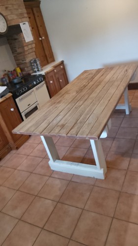 Huge and rustic dining table - huge,