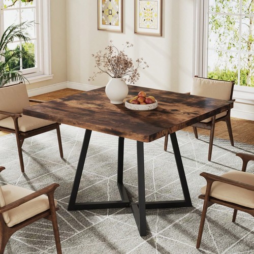 Brown kitchen table - table, metal