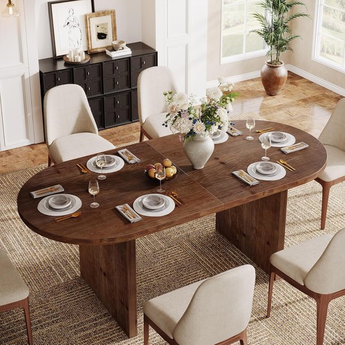 Inch solid wood oval - wood,