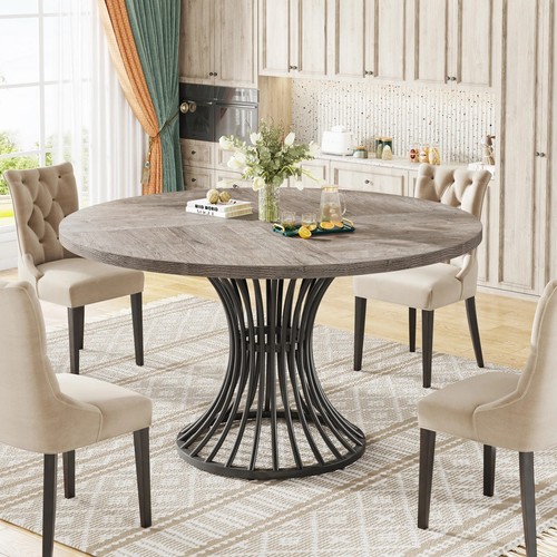 120cm round solid wood - solid,
