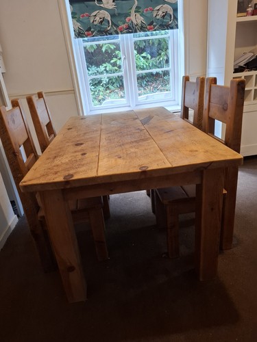 Solid pine wood - chunky, rustic