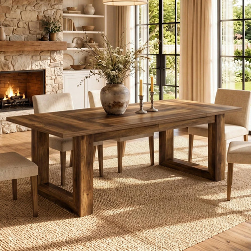 160cm rustic farmhouse dining - rustic,